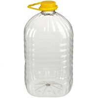 Бутылка ПЭТ 5л прозрачная с крышкой 48мм (35)